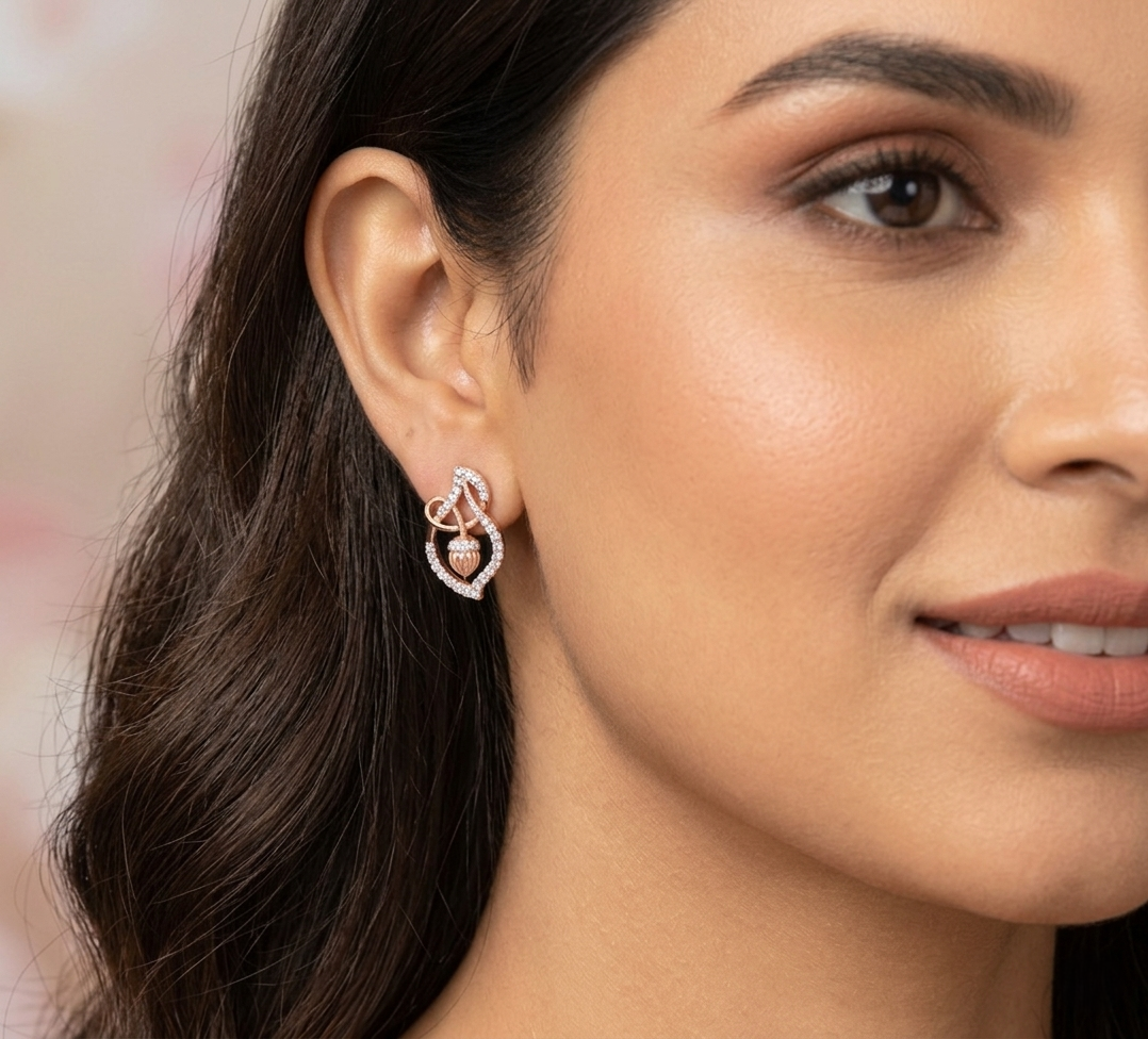 Celeste Diamond Stud Earrings - 3