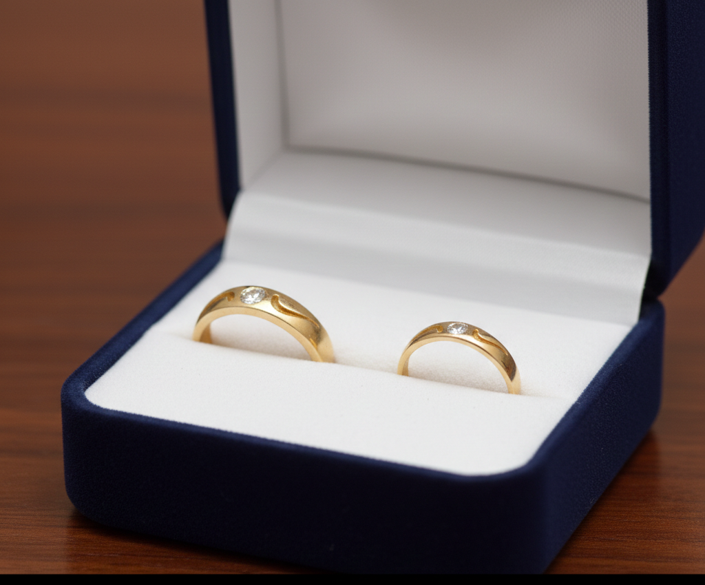 Pure Elegance Diamond Couple Band