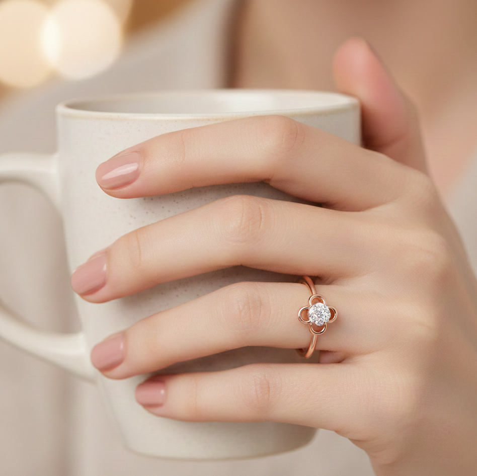 Luxe Muse Crest Diamond Ring - 3