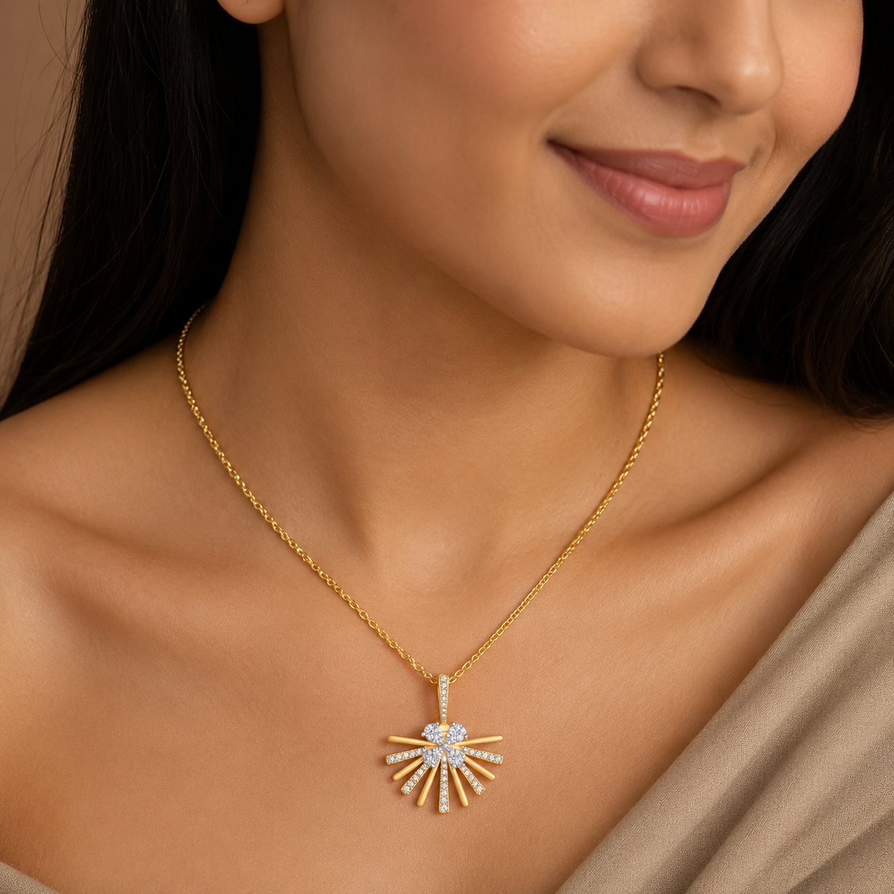 Diamond Eternal Petal Pendant - 3