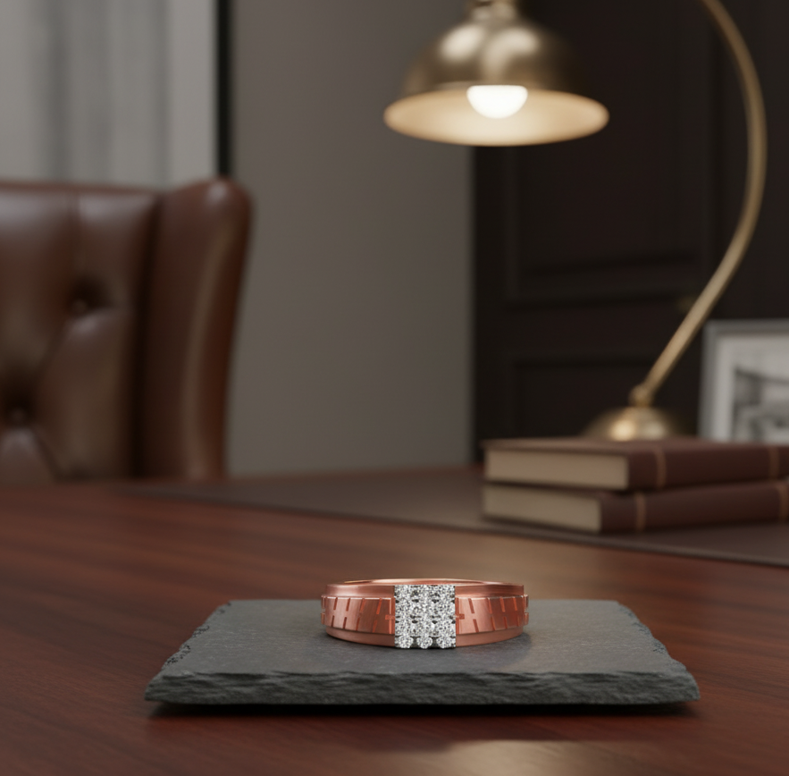 Distinguished Diamond Gents Ring - 5