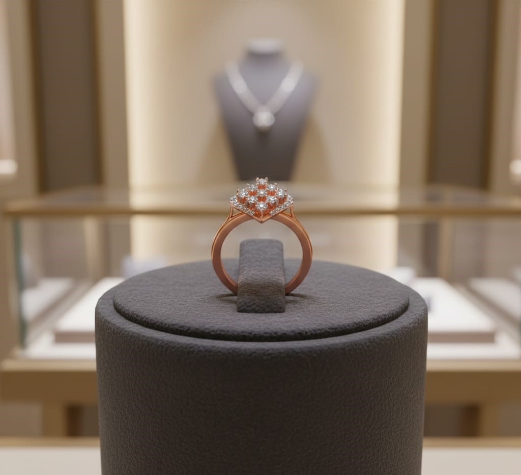Classic Charm Diamond Ladies Ring
