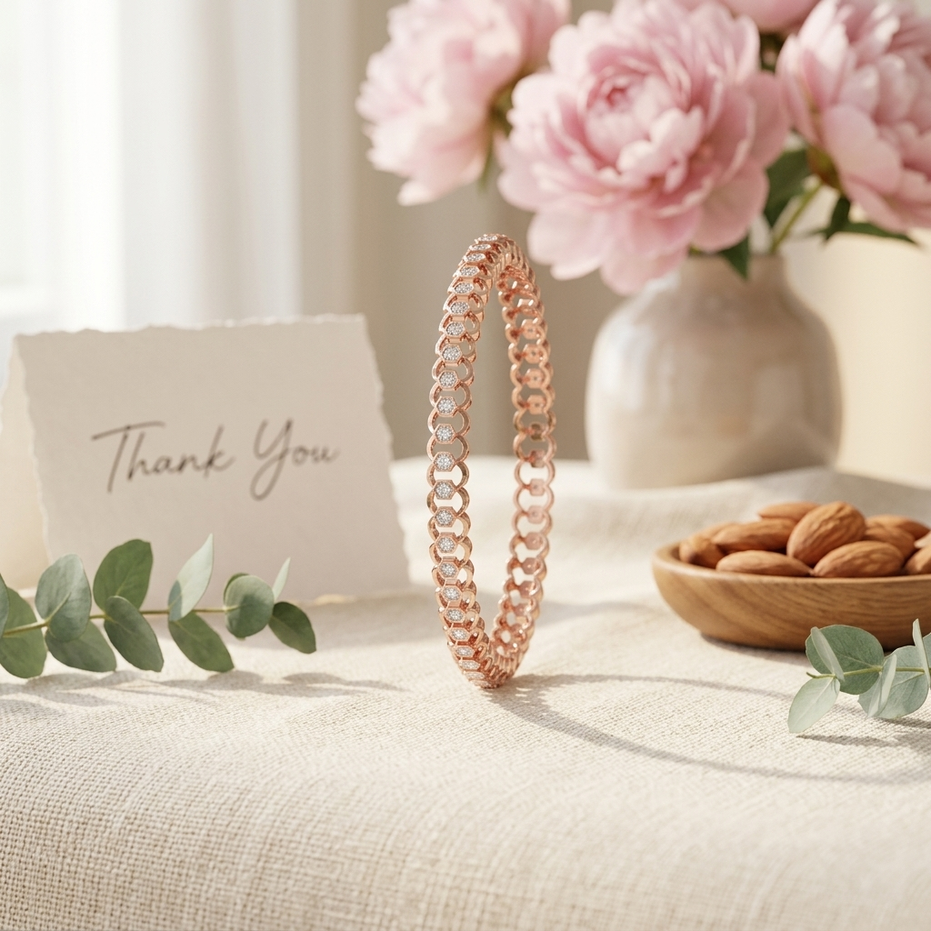 Designer Floral Diamond Bangles