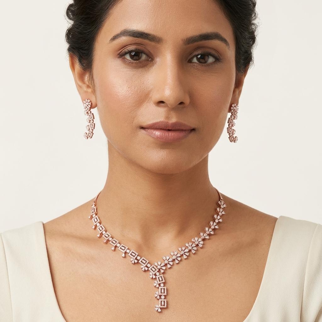 Timeless Diamond Classic Necklace Set - 4