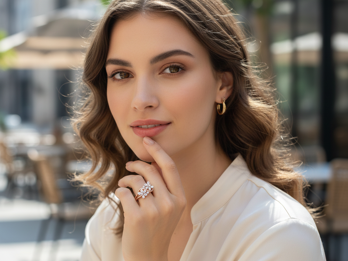 Divine Spark Diamond Ladies Ring - 3