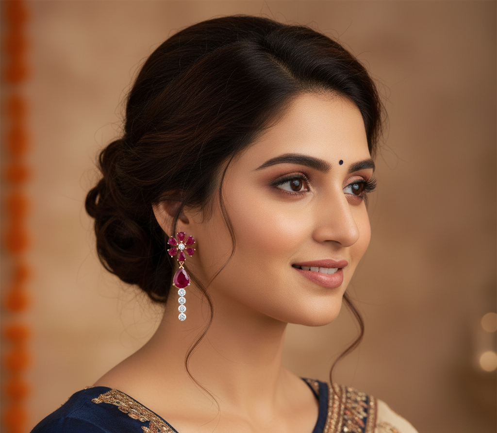Ophelia Grace Diamond Drop Earrings