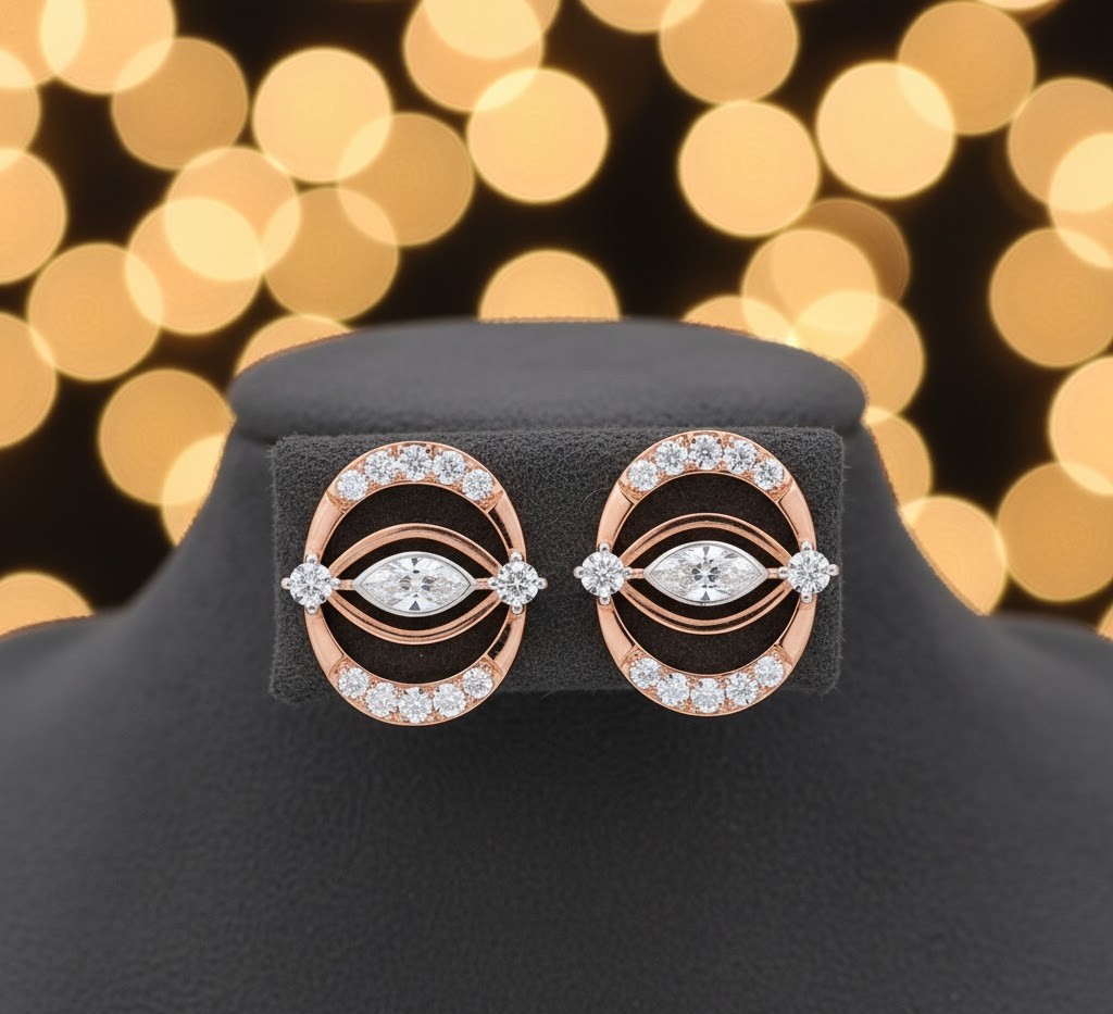 Prestige Diamond Stud Earrings