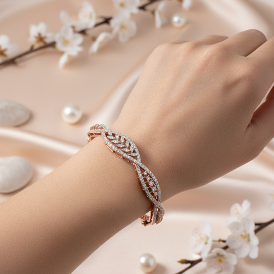 Glossed Crystal Diamond Bracelet - 3