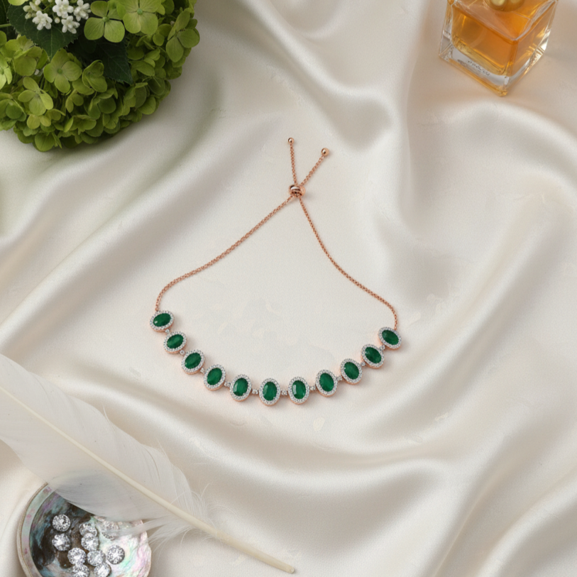 Starbeam Line Diamond Chain Bracelet