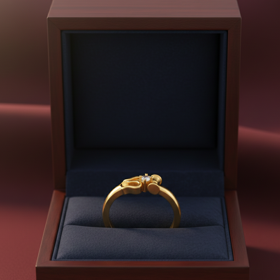 Regal Bloom Crest Diamond Ring - 3