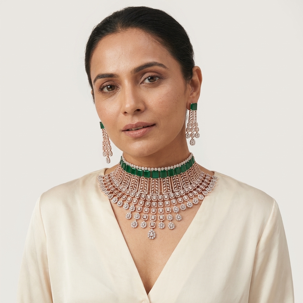 Chic Diamond Bridal Necklace Collection - 4