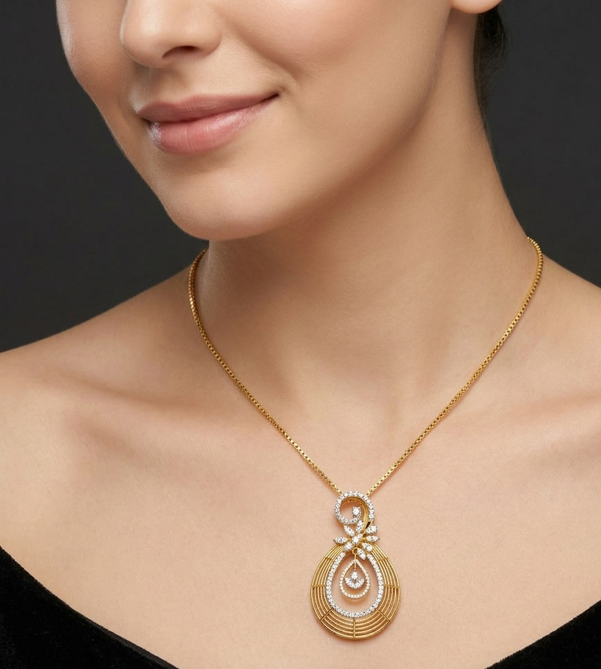 Diamond Petal Mist Pendant - 3
