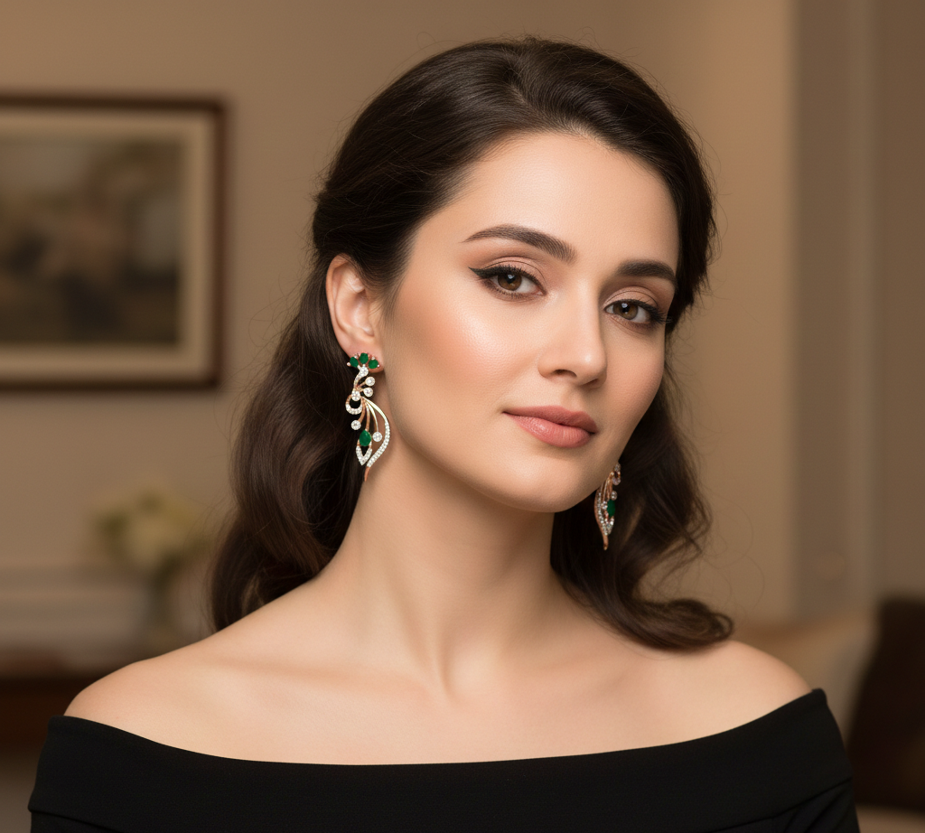 Royale Radiance Diamond Dangler Earrings