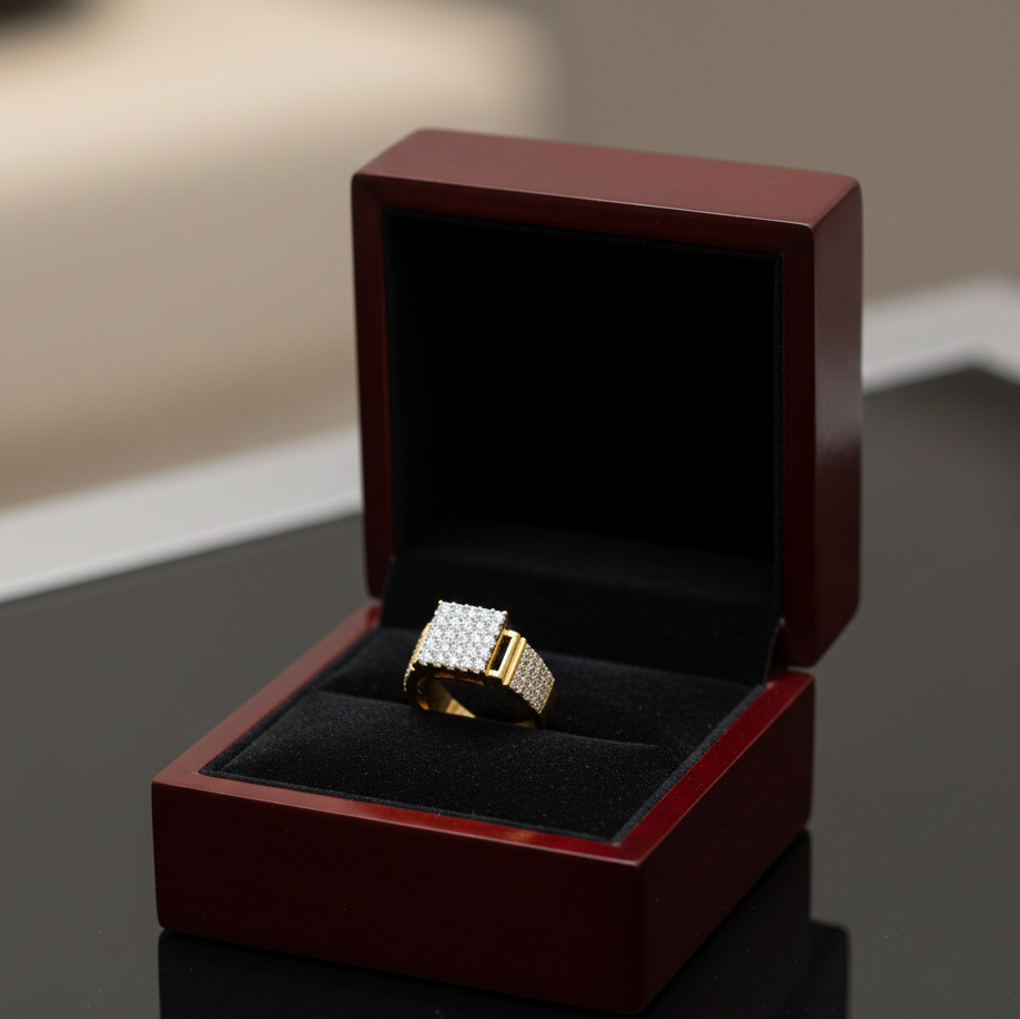 Classic Sovereign Diamond Gents Ring