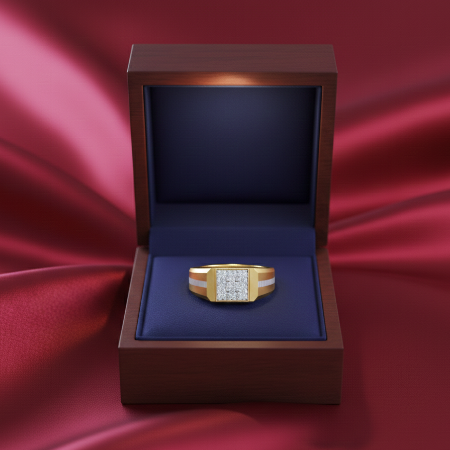 Distinguished Royal Diamond Gents Ring