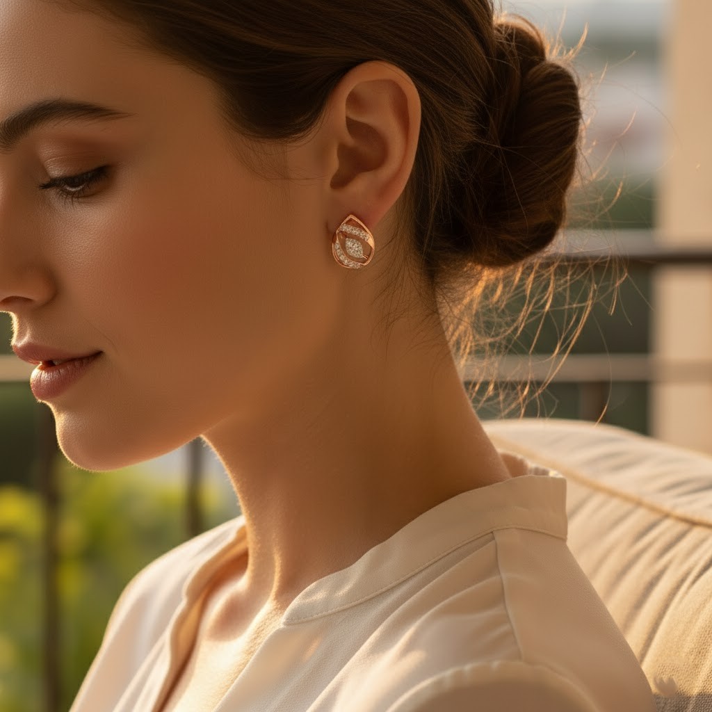 Fashion Trend Diamond Stud Earrings