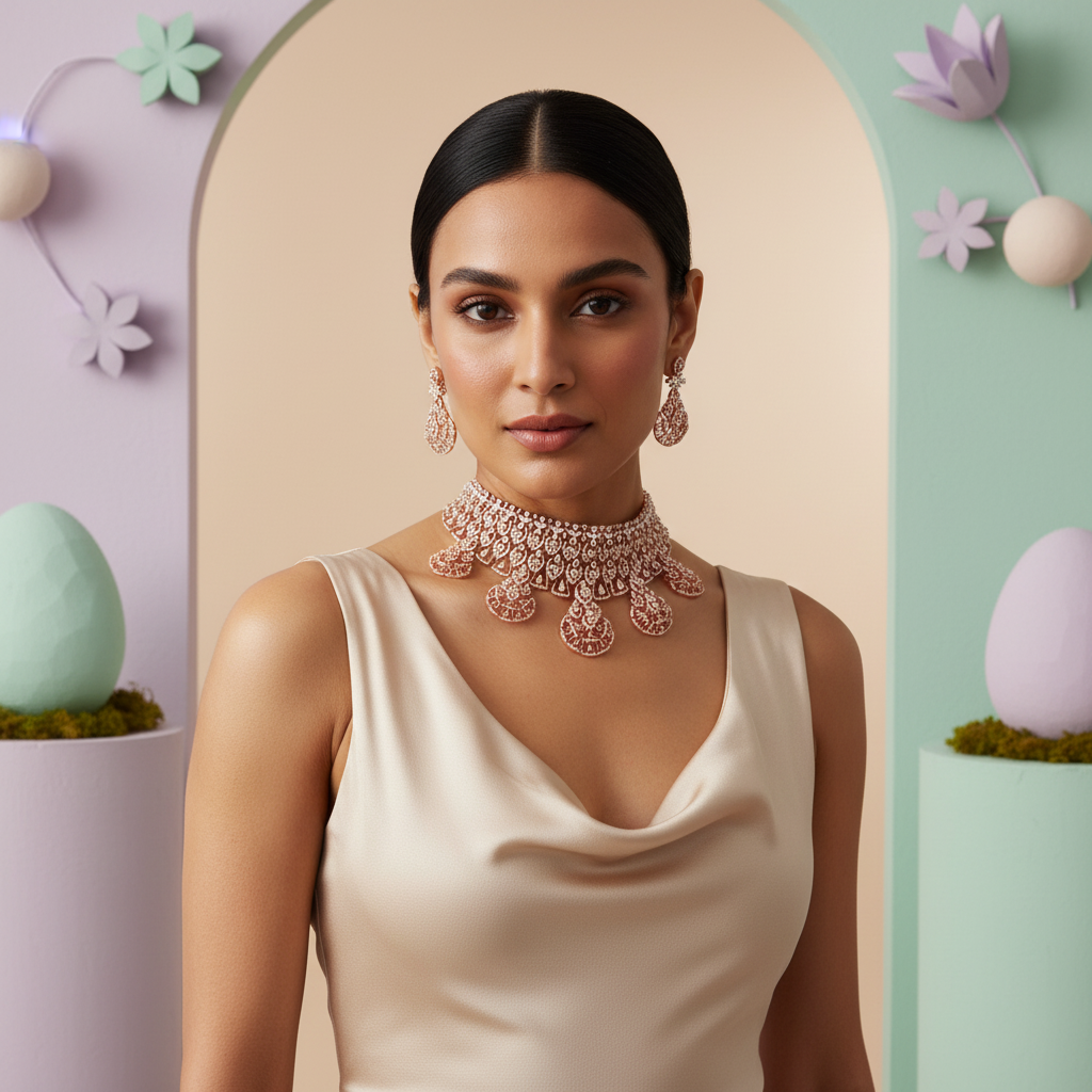 Radiance Diamond Bridal Necklace Set