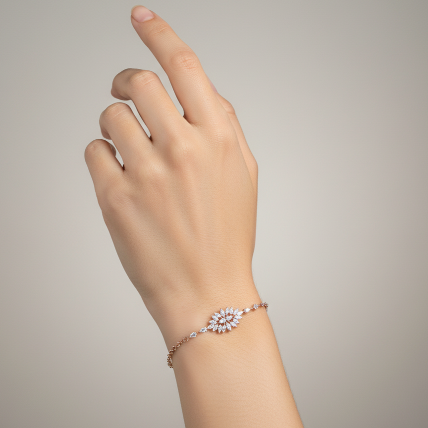 Celestial Line Diamond Chain Bracelet