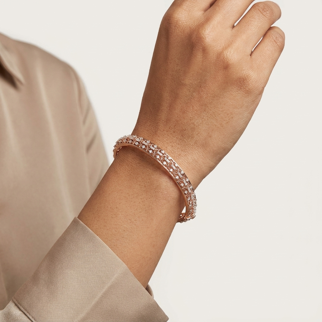 Handcrafted Diamond Bangles - 3
