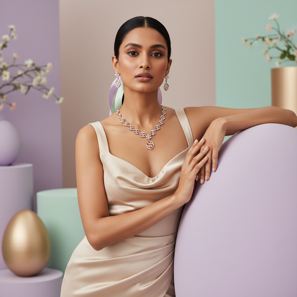 Classic Diamond Grace Necklace Set - 3