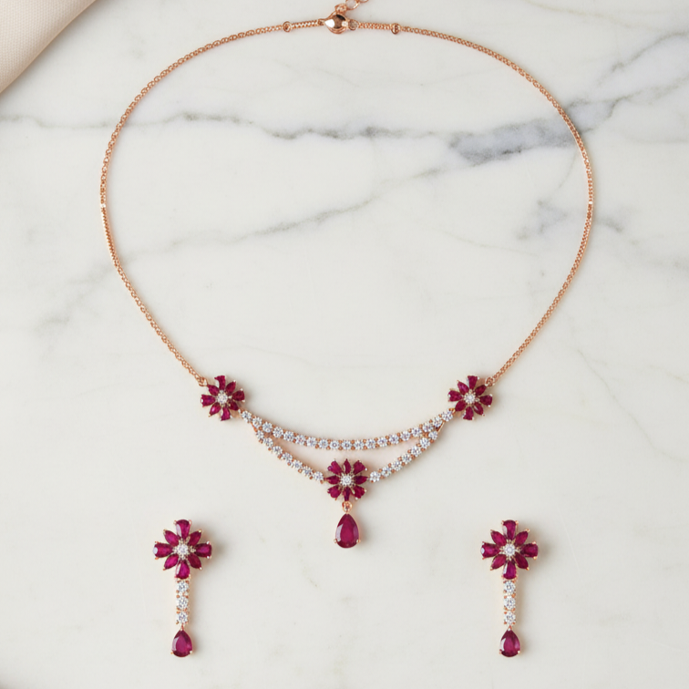 Grand Diamond Grace Necklace Set