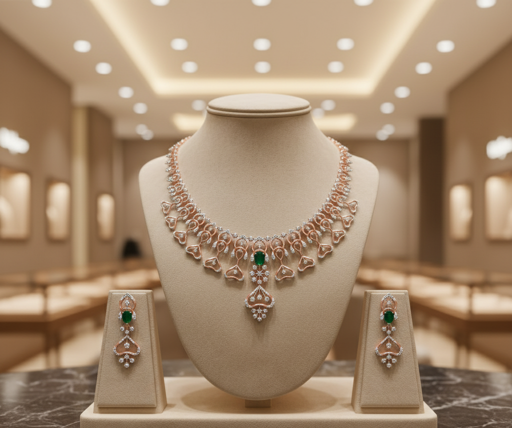 Luxe Miracle Diamond Necklace for Evening Wear