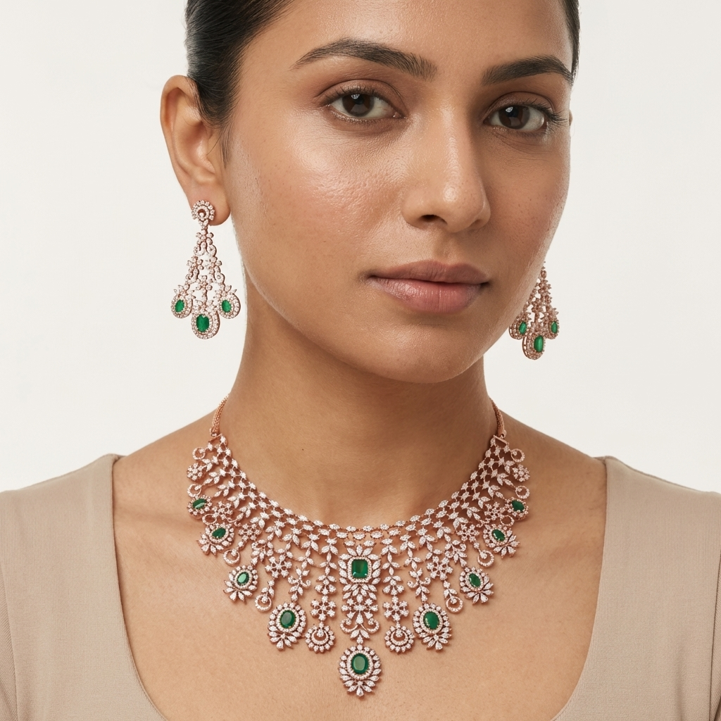 Elegant Sparkle Bridal Diamond Set - 4