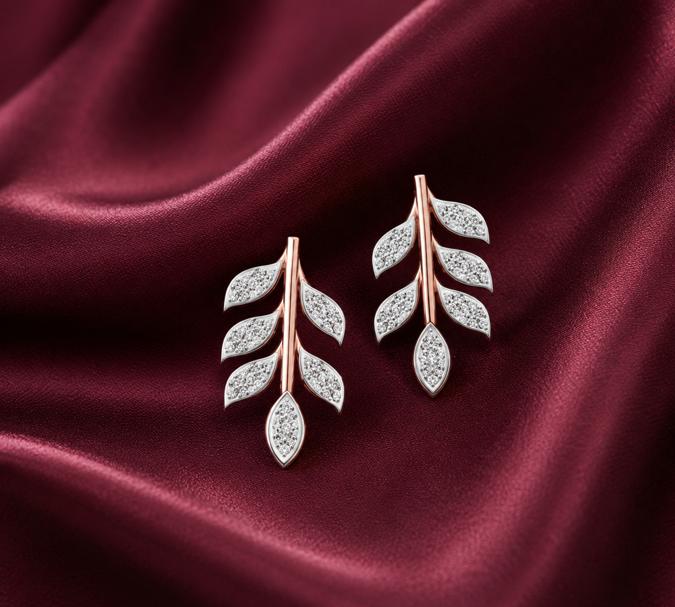 Premium Spark Diamond Pendant Earrings