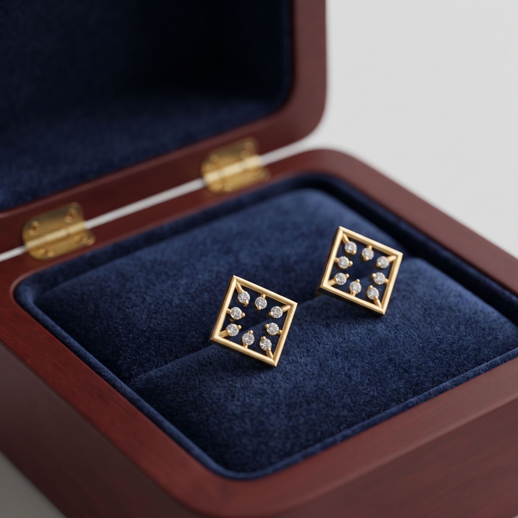 Vintage-Inspired Diamond Drop Earrings