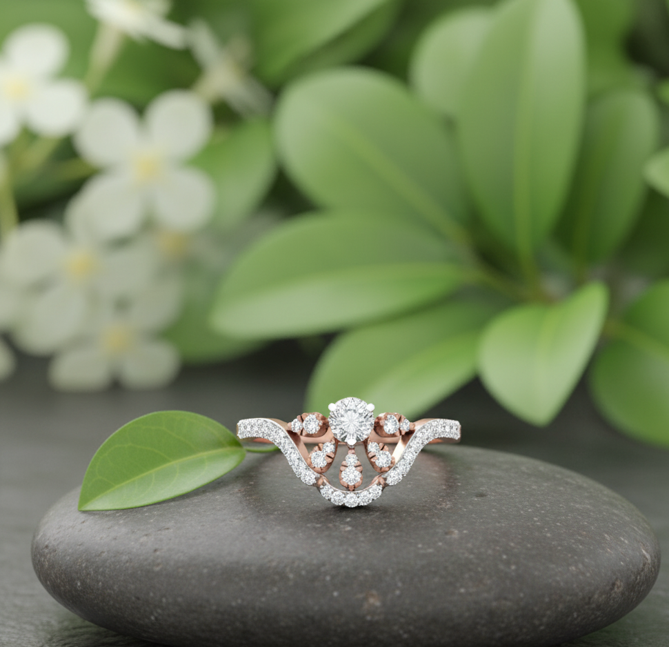 The Radiant Tiara Ring