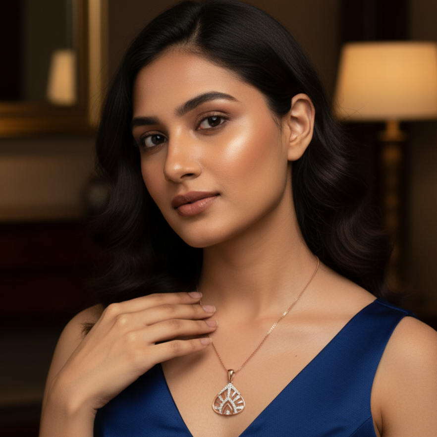 Infinity Style Diamond Pendant