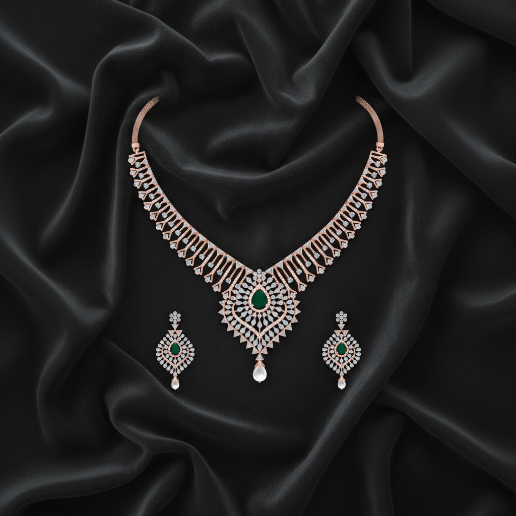 Eternal Diamond Elegance Necklace Set