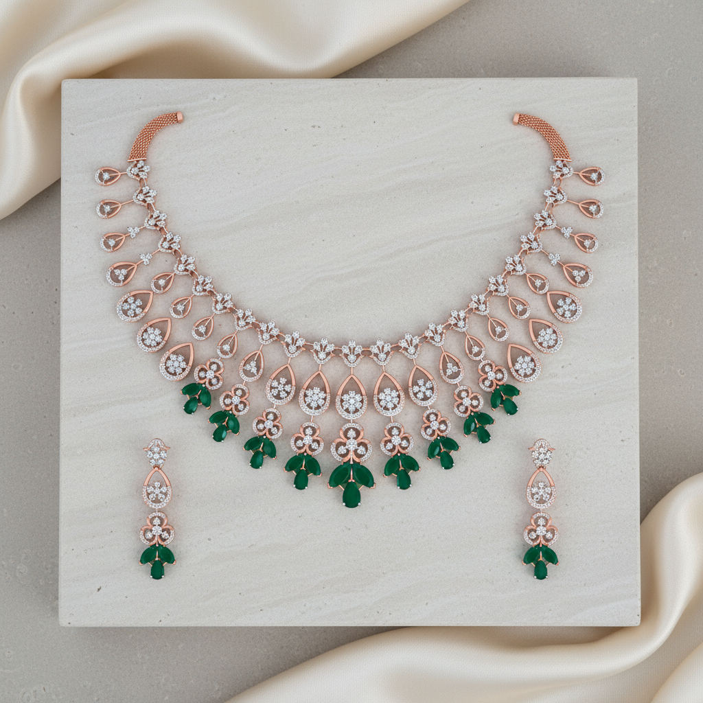 Designer Sparkle Wedding Diamond Set