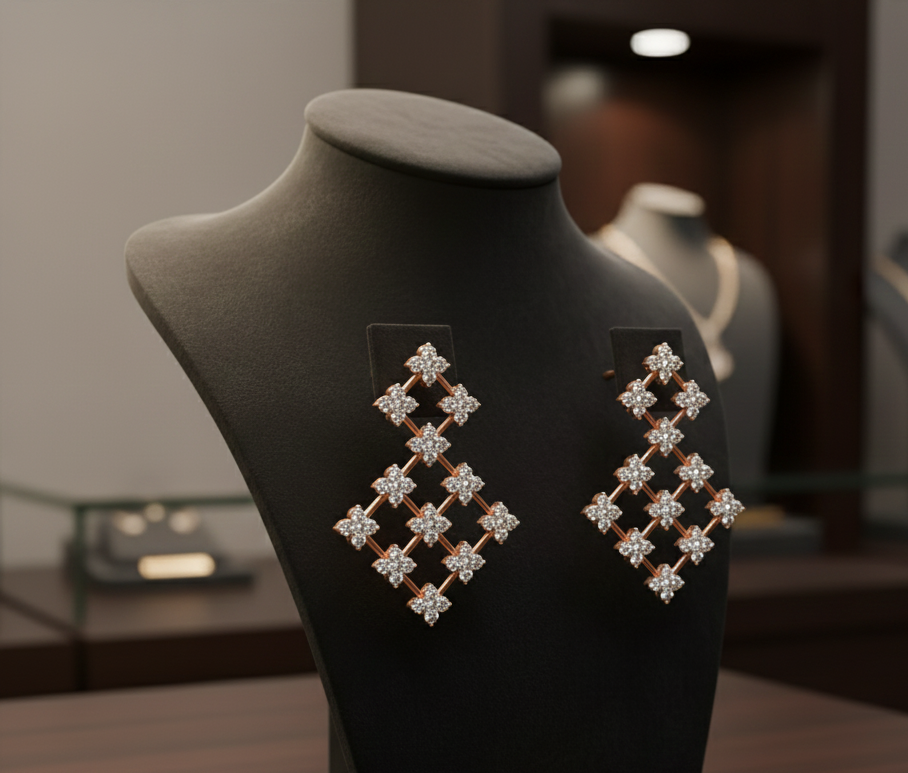 Starwhisper Diamond Drop Earrings