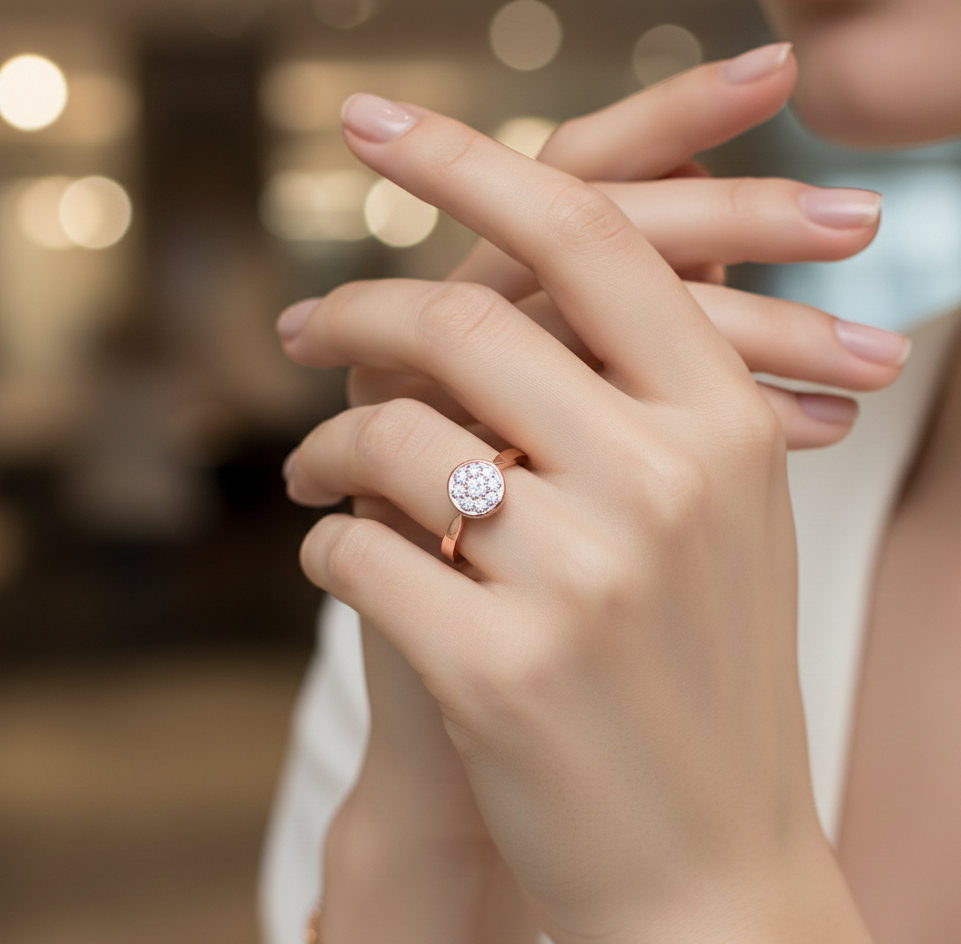 Diamond Luxe Velvet Bloom Ring