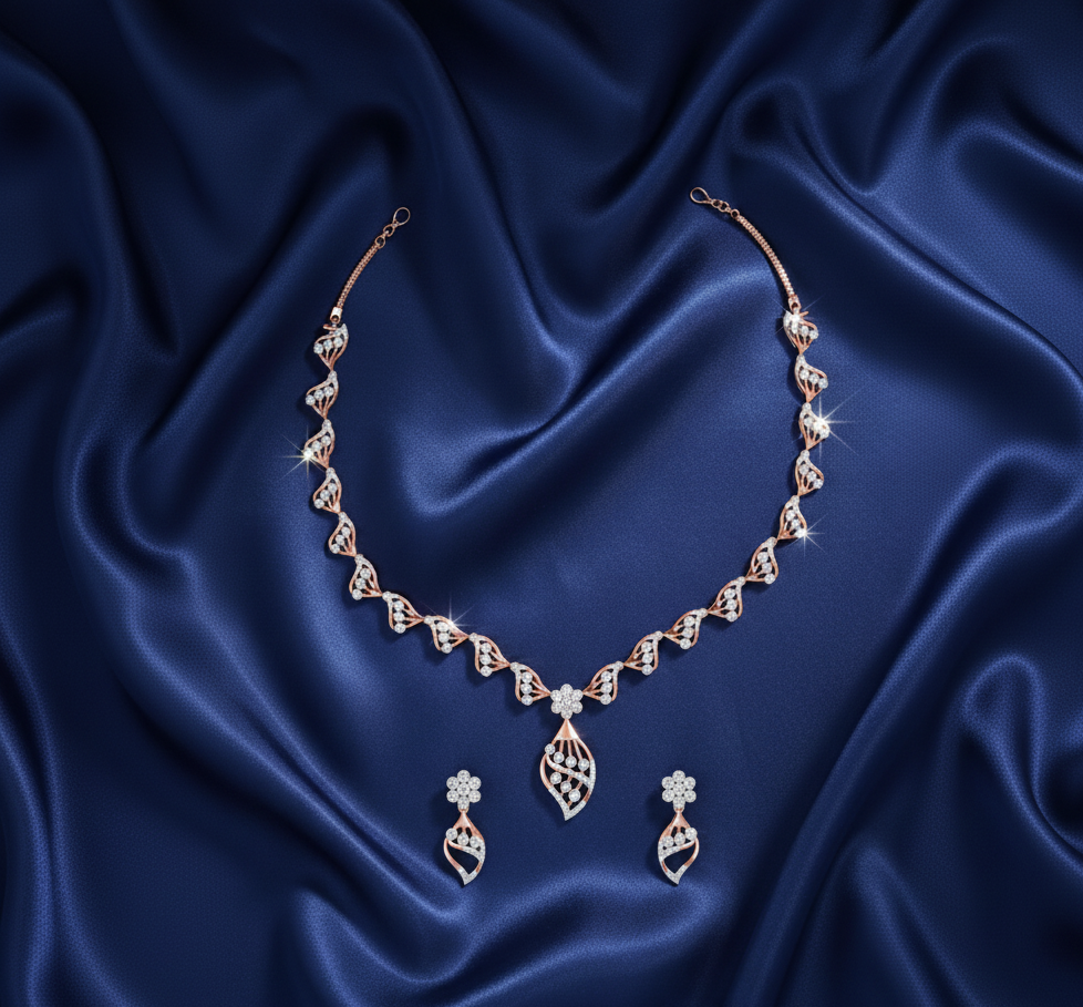 Pure Shine Diamond Elegance Necklace Set