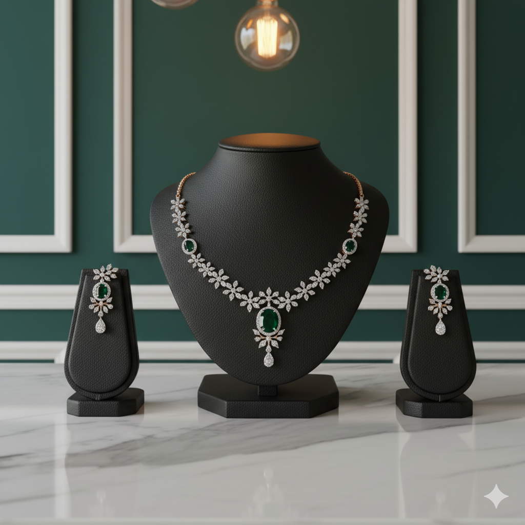 Premium Diamond Necklace for Bridal Wear