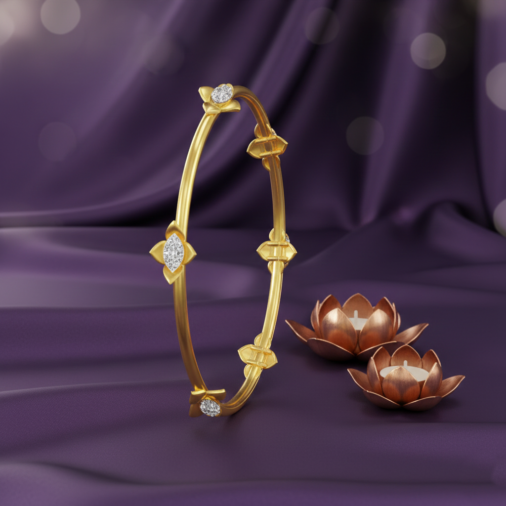Stellar Charm Diamond Bangle