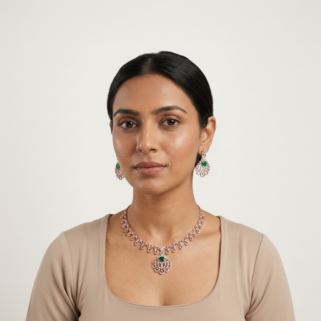 Celestial Diamond Elegance Necklace Set