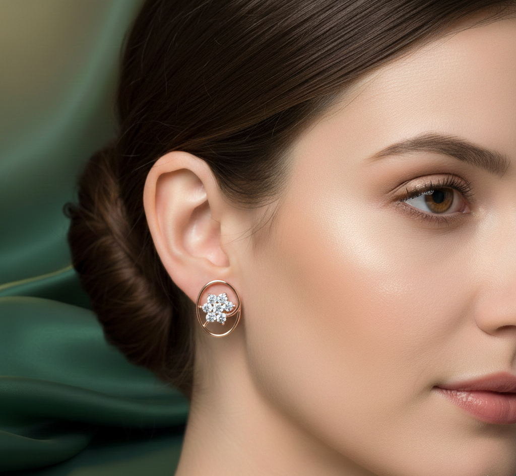 Classic Brilliant Cut Diamond Stud Earrings