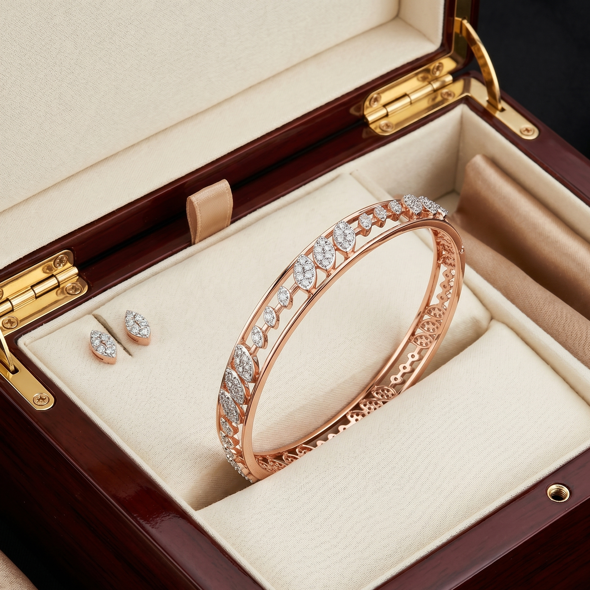Diamond Charm Bangles - 3