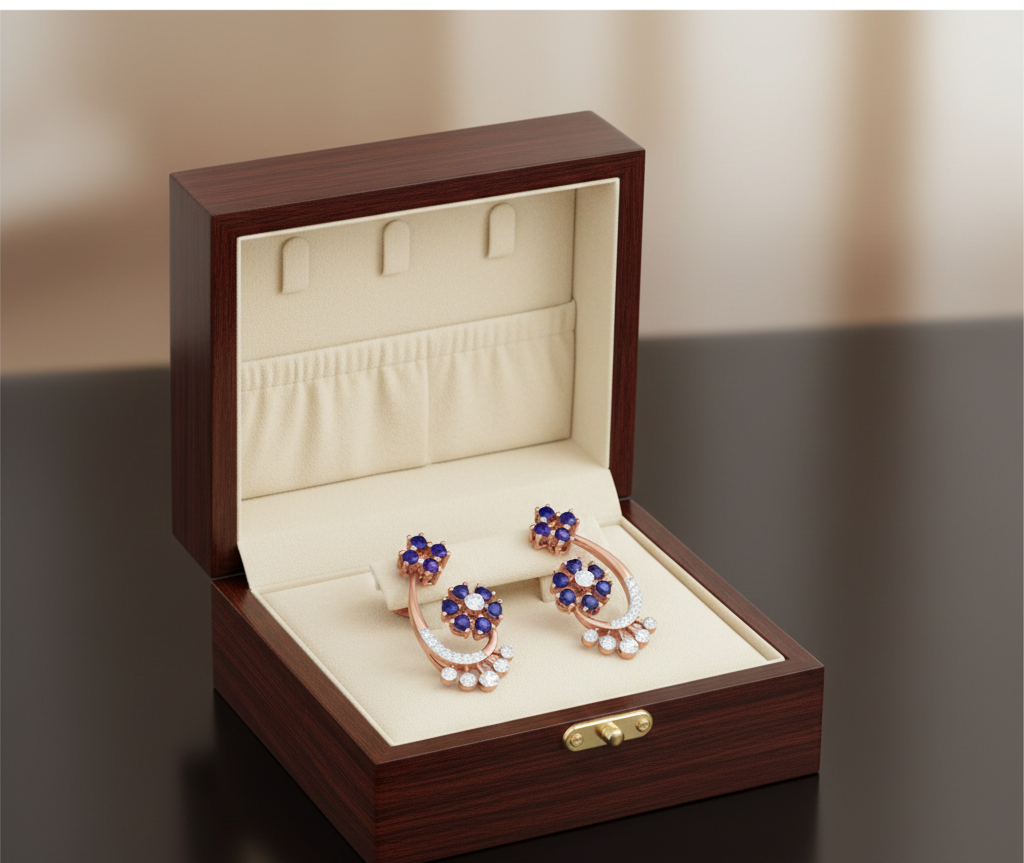 Nyra Bloom Diamond Drop Earrings