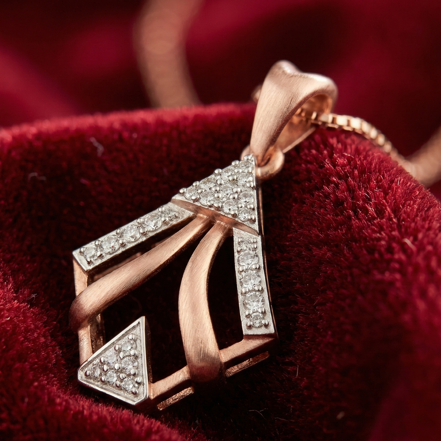 Diamond Halo Drop Pendant