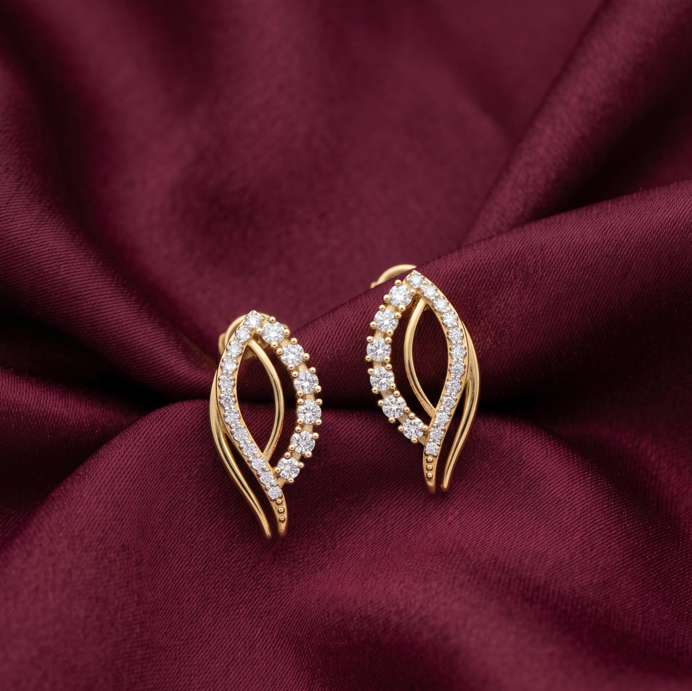 Elegant Butterfly Diamond Earrings - 3
