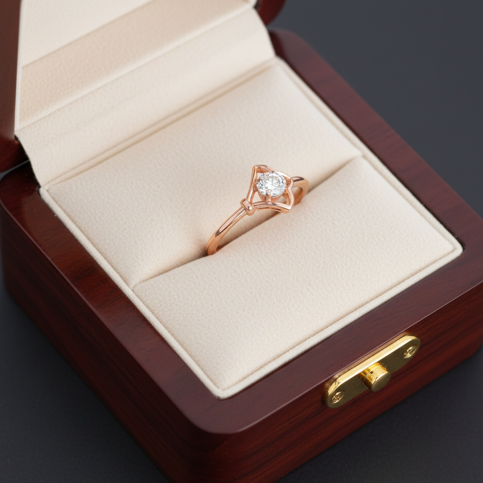 Diamond Luxe Petal Crest Ring