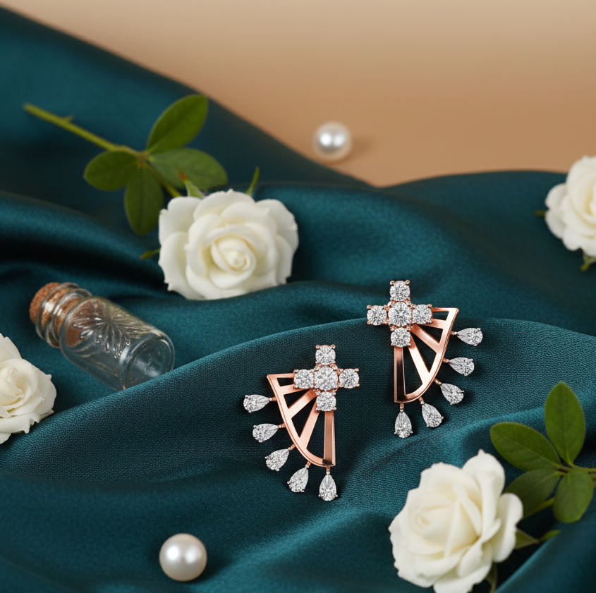 Sovereign Shine Diamond Stud Earrings