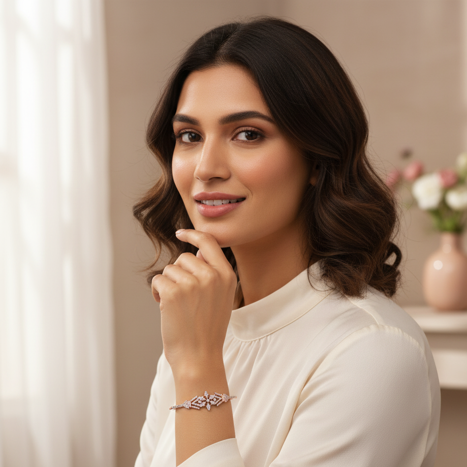 Modern Cut Diamond Bracelet - 3