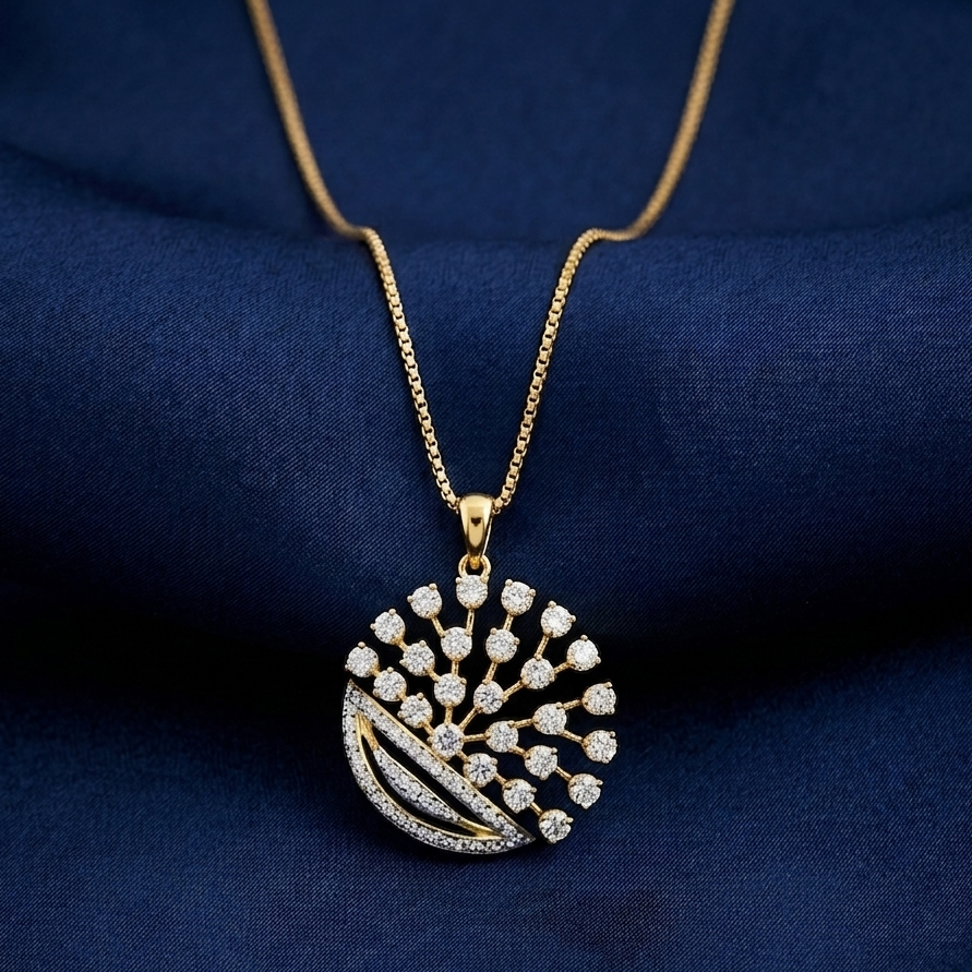 Diamond Aurora Vine Pendant - 3