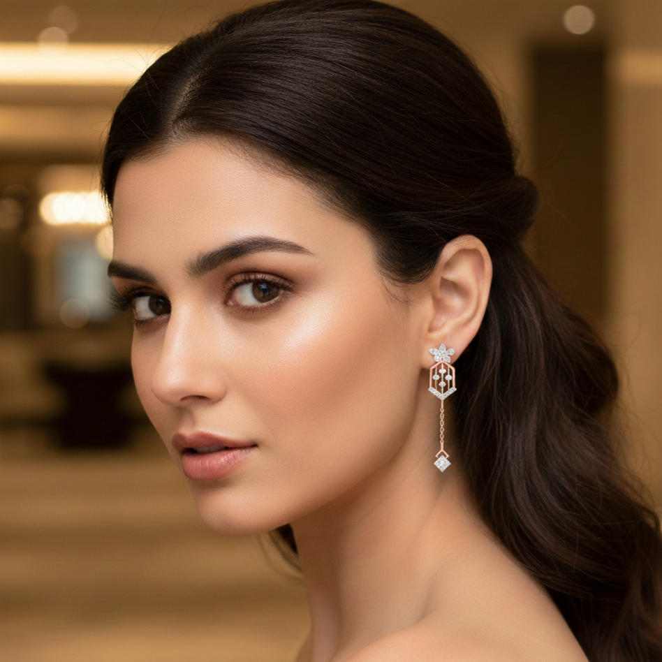 Kirelle Radiant Diamond Drops - 3