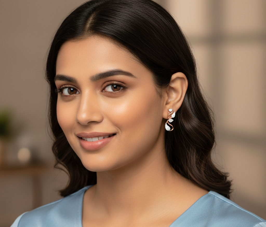 Amoria Radiance Diamond Drop Earrings